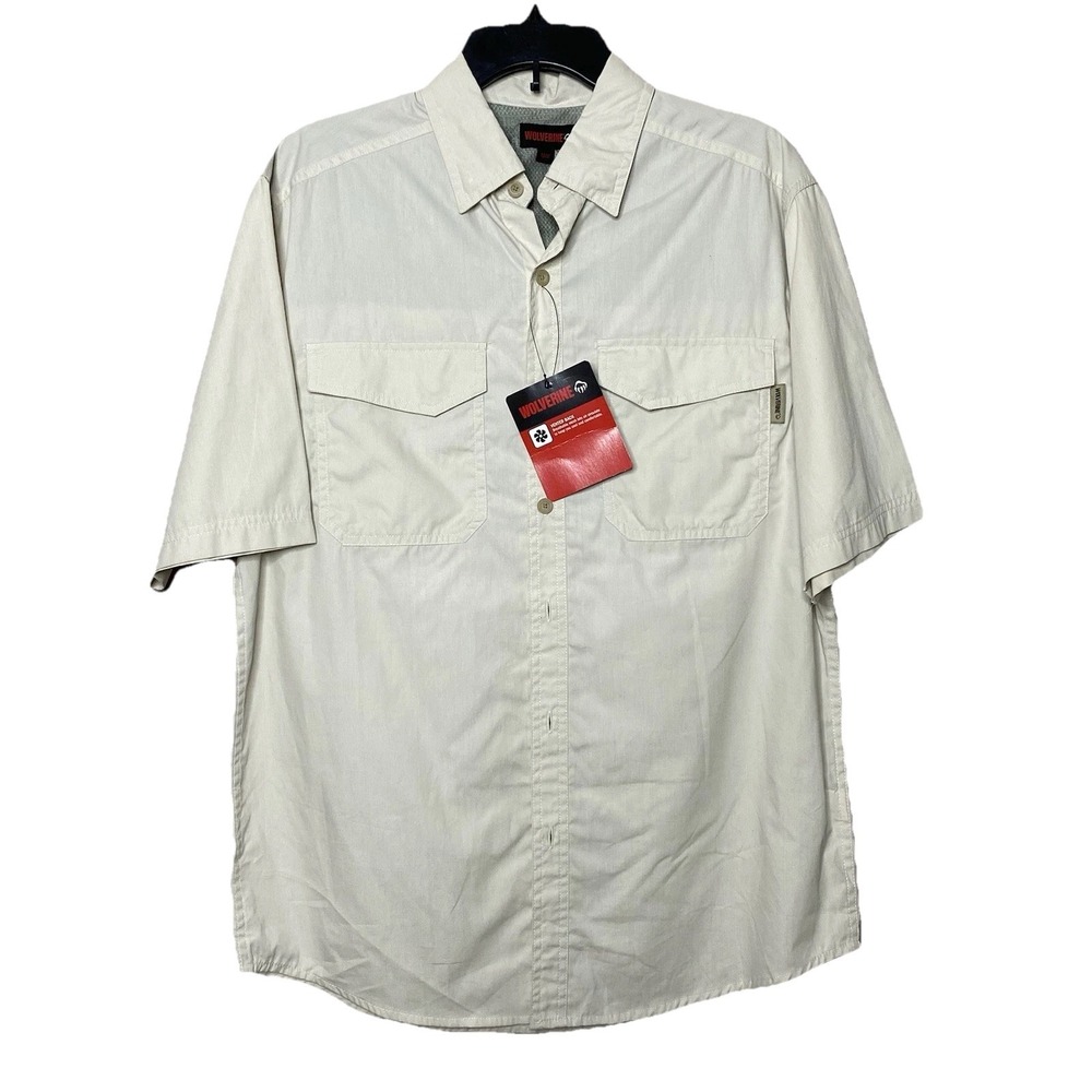 WOLVERINE Pentwater Shirt Button Down Mens Sz‎ M Vented outdoor hiking fishing